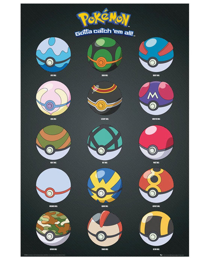 Pokemon Pokeballs Maxi Poster