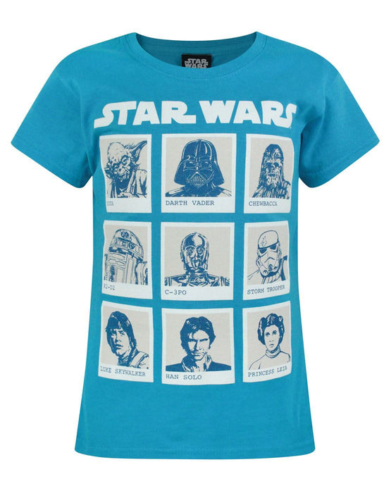 Star Wars Character Panels Girl's T-Shirt