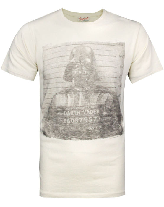 Junk Food Star Wars Darth Vader Mugshot Men's T-Shirt