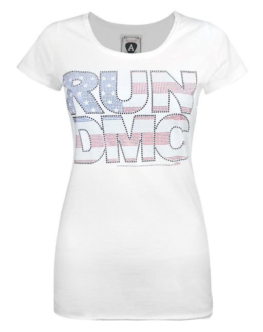 Amplified Run DMC USA Diamante Women's T-Shirt