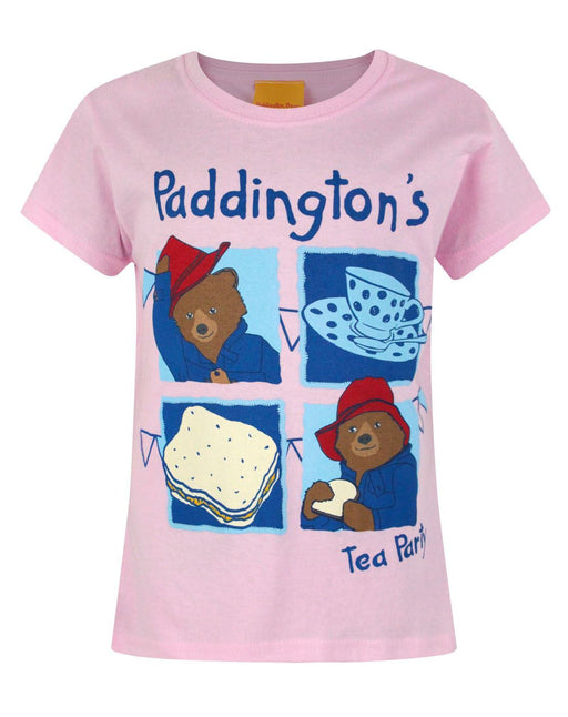 Paddington Bear Tea Party Pink Short Sleeve Girl's T-Shirt