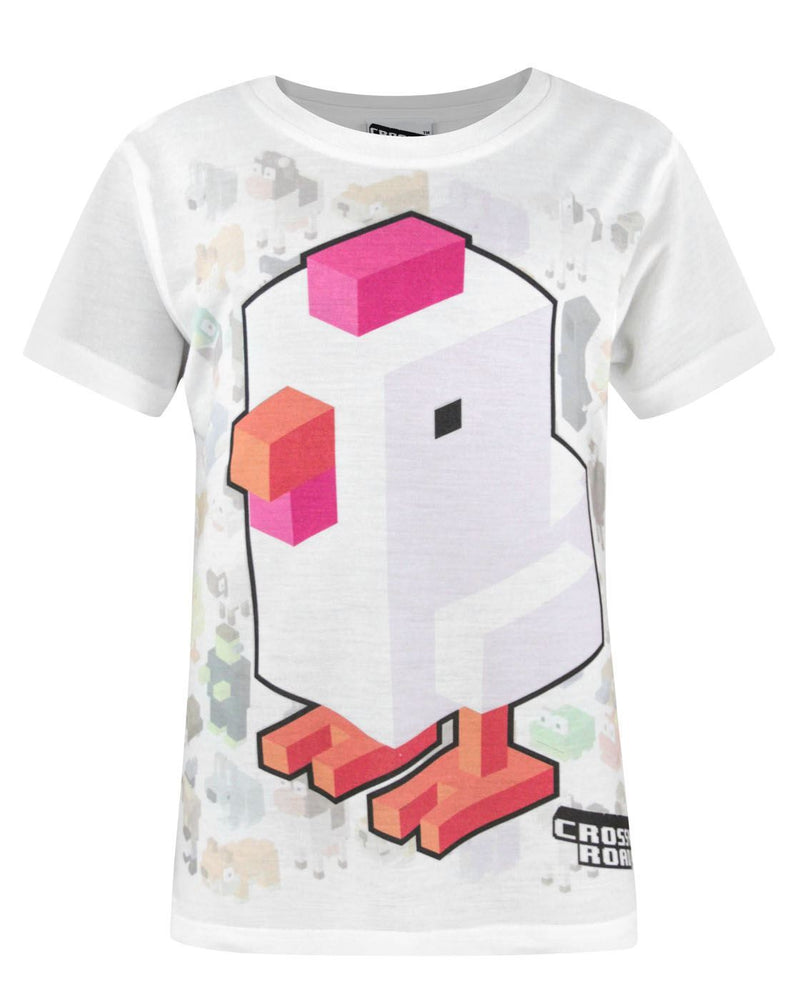 Crossy Road Character Sublimation Girl's T-Shirt