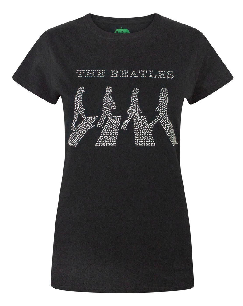 The Beatles Abbey Road Women's Diamante T-Shirt