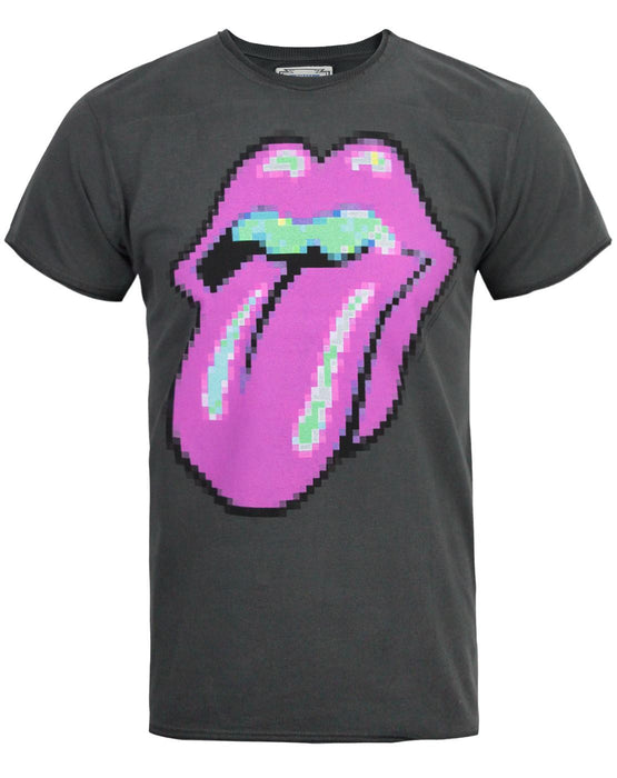 Amplified Rolling Stones Pixel Lick Men's T-Shirt