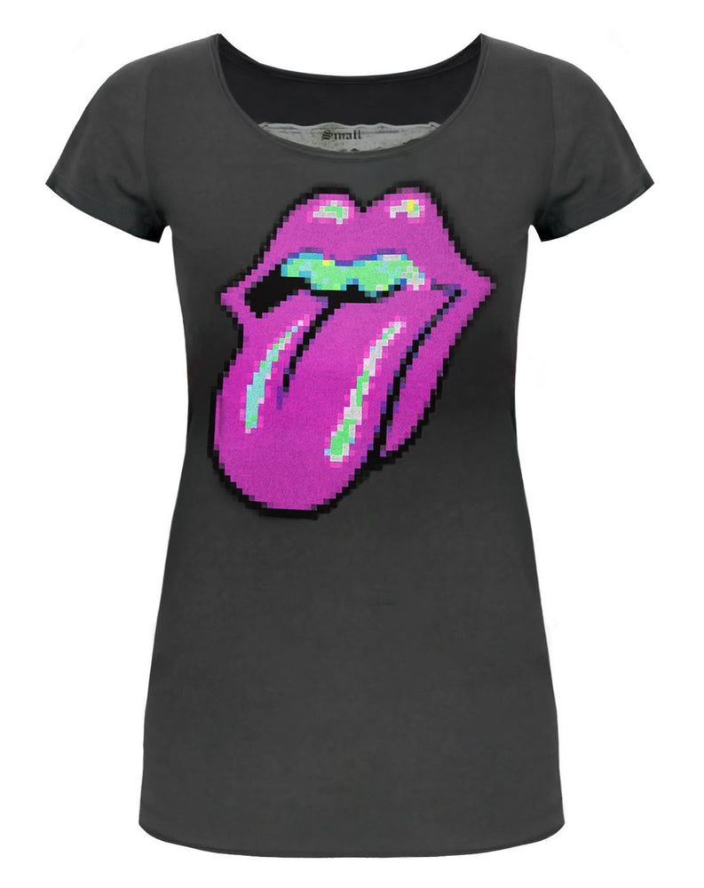 Amplified Rolling Stones Pixel Lick Women's T-Shirt