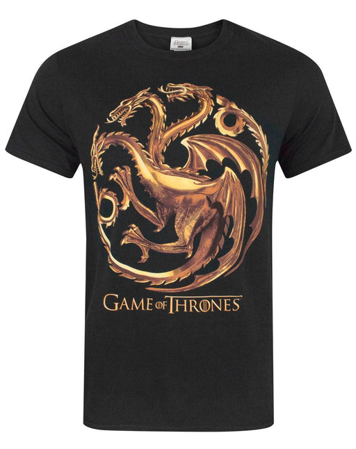 Game Of Thrones Metallic Targaryen Dragon Men's T-Shirt