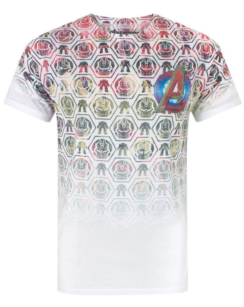 Avengers Age Of Ultron Icons Pattern Sublimation Men's T-Shirt