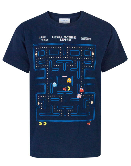 Pacman Classic Action Scene Boy's T-Shirt