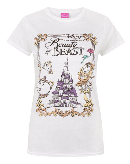 Disney Beauty And The Beast Enchanted Castle Women's T-Shirt