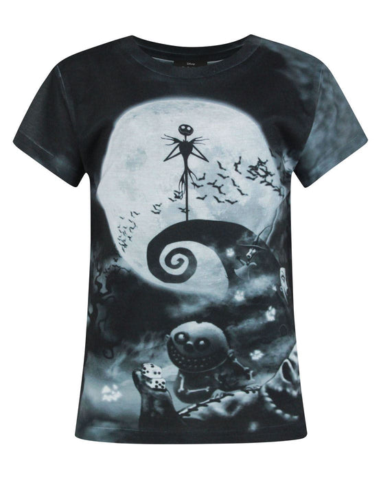 Nightmare Before Christmas Characters Sublimation Girl's T-Shirt