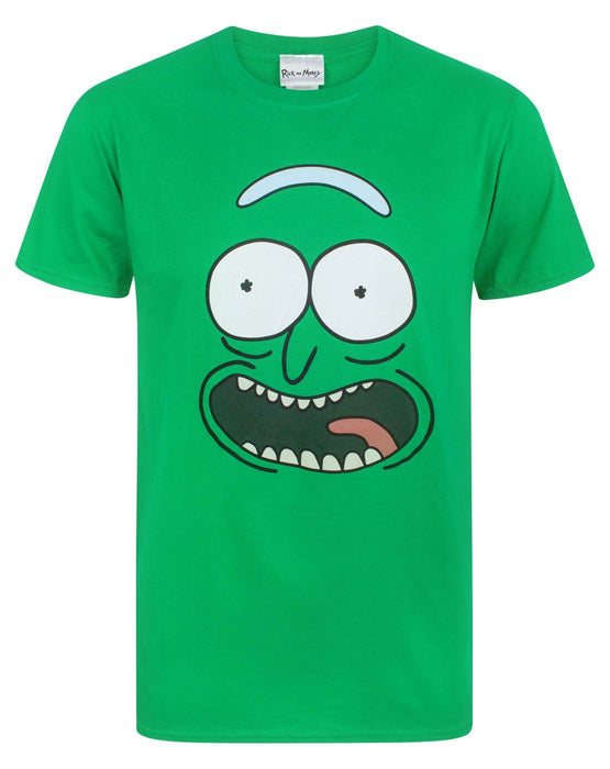 Rick And Morty Pickle Rick Face Men's T-Shirt