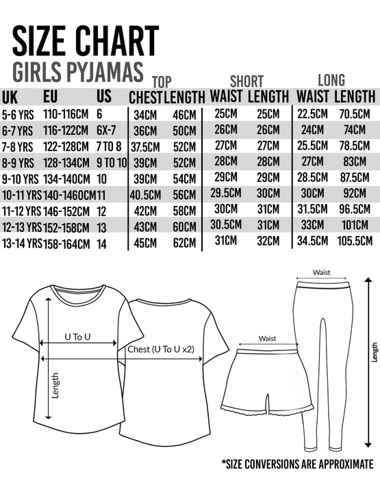 Minecraft Pyjamas Girls Long OR Short Bottom Options Kids Gamer PJs