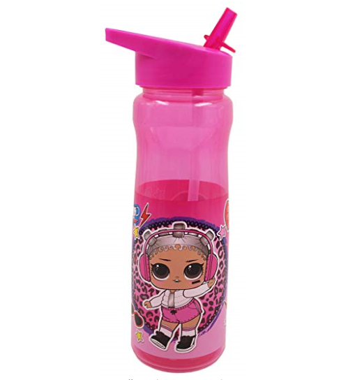 LOL Surprise Dolls Rock Pink School Sports Water Drinks Bottle