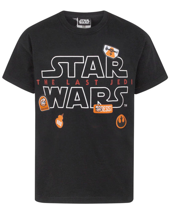 Star Wars The Last Jedi Badges Boy's T-Shirt