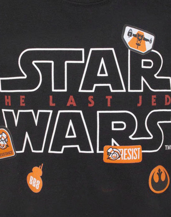 Star Wars The Last Jedi Badges Boy's T-Shirt