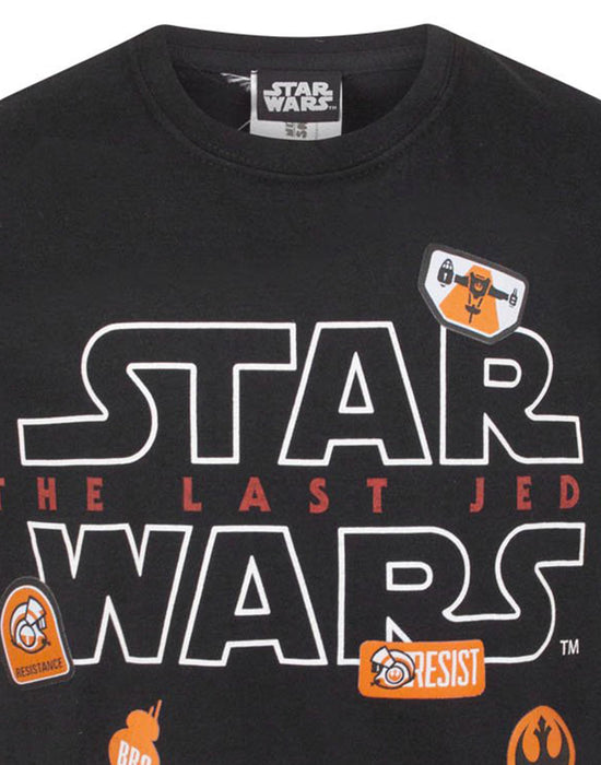Star Wars The Last Jedi Badges Boy's T-Shirt
