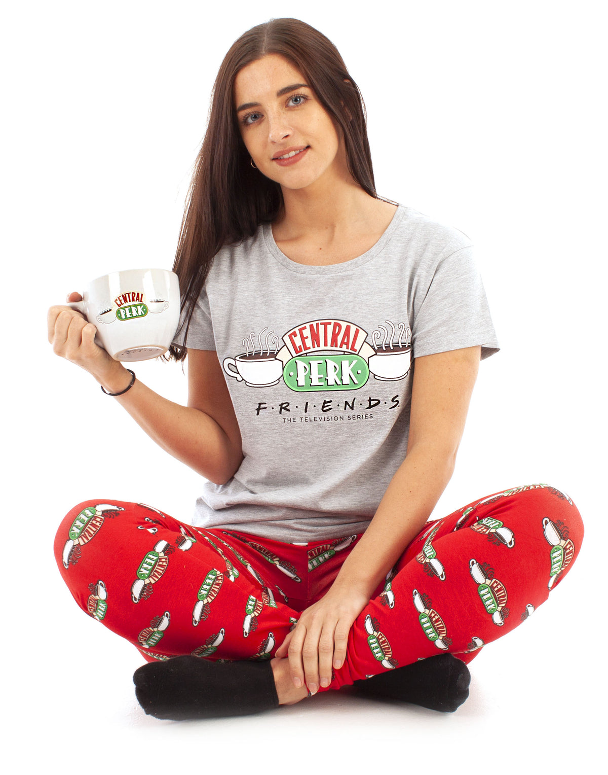 Friends Central Perk Pyjamas for Women - Cafe TV Show Ladies PJ Set ...