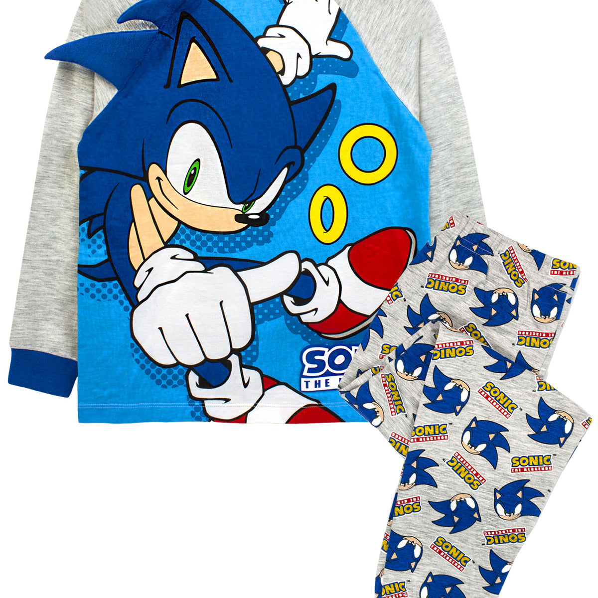 boys' sonic the hedgehog snowboard blanket sleeper union suit Sonic The Hedgehog 3D Applique Pyjamas — Vanilla Underground