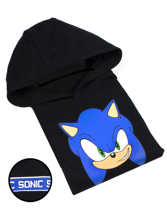 Sonic The Hedgehog Boys' Hoodies - Multicolored Hooded Sweatshirt For