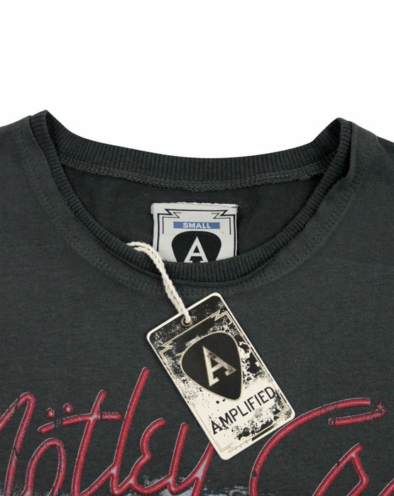 100% COTTON MOTLEY CRUE BAND SHIRT - The Motley Crue top for men comes in a casual tee style with raw hems and is made from 100% cotton making it cosy, light, and very soft. Perfect for your spring or summer wardrobe this shirt has standard short sleeves and a crew neck.