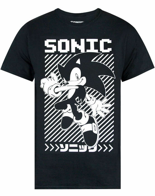 Sonic The Hedgehog Japanese Poster Men's T-Shirt