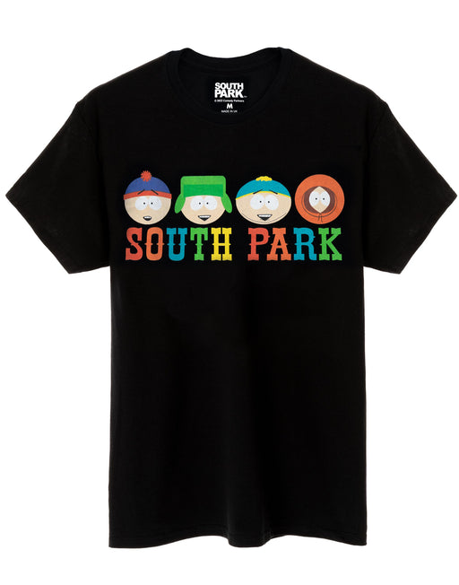 South Park Characters Men's Black T-Shirt