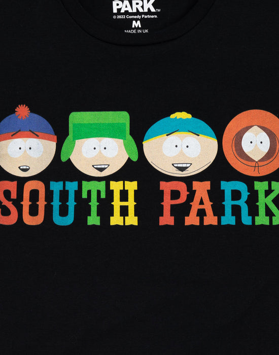 South Park Characters Men's Black T-Shirt