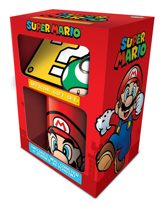 Super Mario Mug, Coaster and Keychain Set