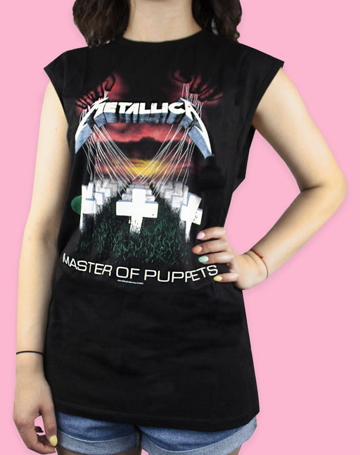 Amplified Metallica Master Of Puppets Women's Sleeveless T-shirt