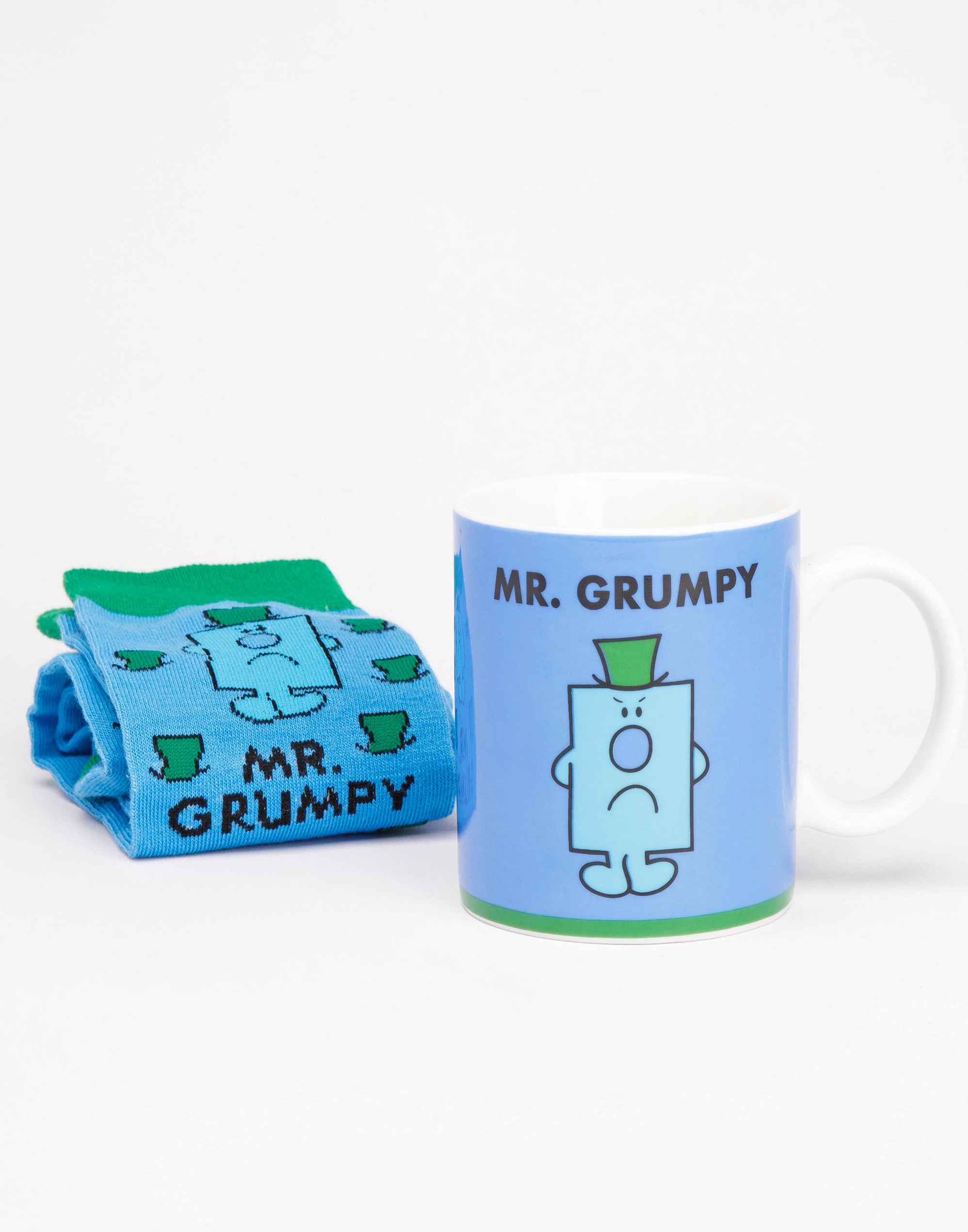 Mr. Men Mr Grumpy Men's Mug And Sock Set — Vanilla Underground