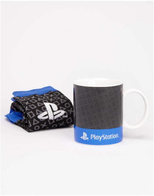 Playstation Logo Teens & Adult Gaming Mug And Sock Set