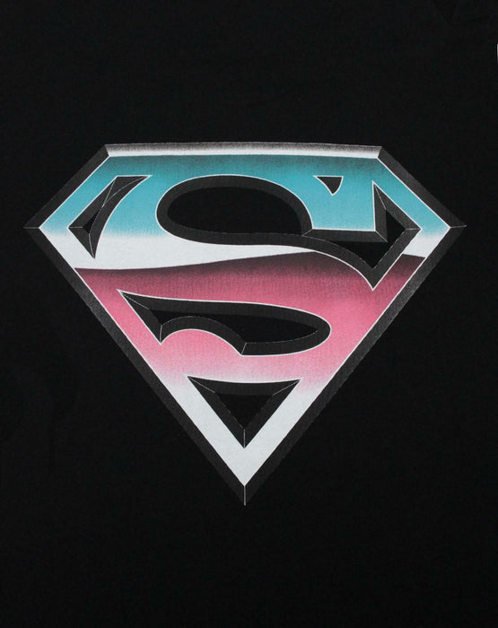 Superman Chrome Men's Black T-Shirt Superhero Tee
