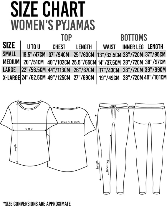 Friends Central Perk Pyjamas for Women  - Cafe TV Show Ladies PJ Set