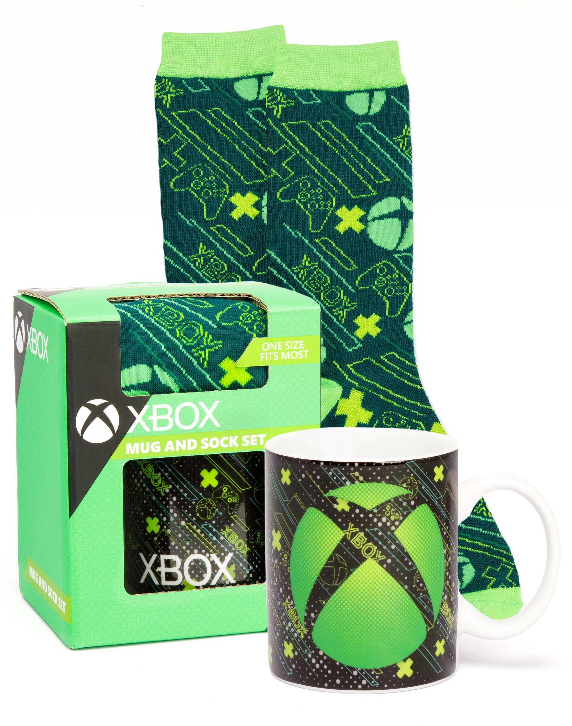 XBOX Logo Teens & Adult's Gaming Mug And Sock Set — Vanilla Underground